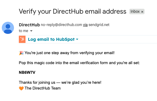 email code